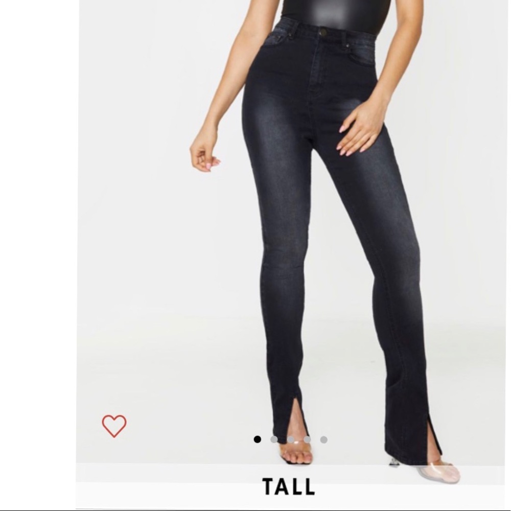 Pretty Little thing TALL front split jeans
